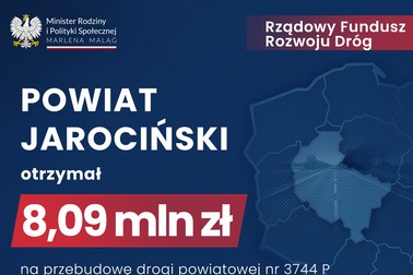 Nowe dofinansowania dla Powiatu Jarocińskiego
