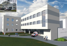 wizualizacja szpitala po rozbudowie